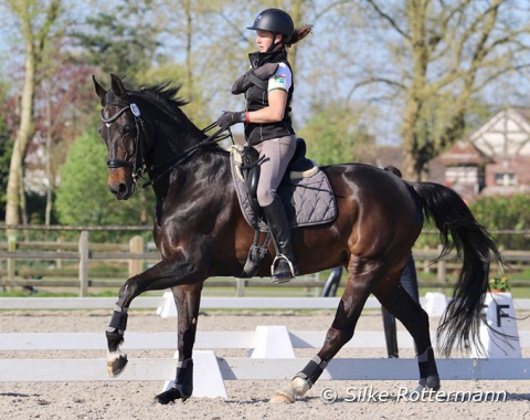 Riding for South Africa, Paralympian Philippa Johnson-Dwyer and her mare Just in Time trained with their trusted trainer Chris Haazen.