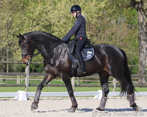 Danish grade I rider Line Munk Madsen and Loboss Donya.