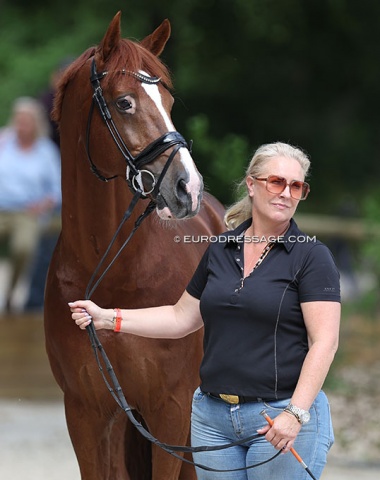 Helga van Peperstraten trotting up Hotmail for daughter Daphne