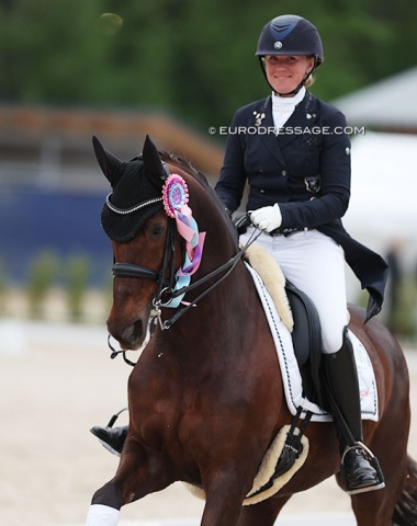 Finnish Emma Kanerva on the 10-year old Hanoverian Feldrose (by Feuerspiel x Latimer), her third Grand Prix horse alongside Greek Air and Mist of Titanium