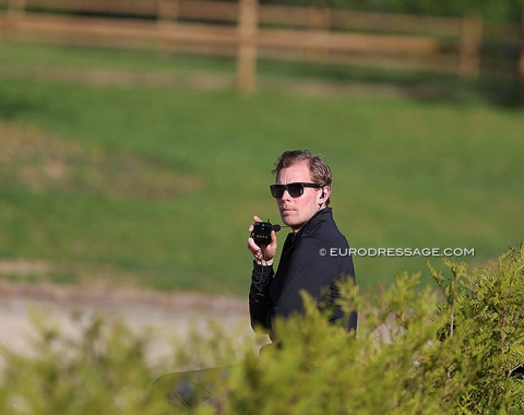 Henri Ruoste coaching Mary Hanna in Troisdorf