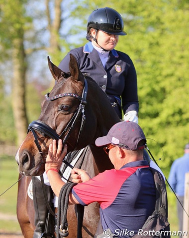 US Paralympian Beatrice de Lavalette and her second string in grade II, the Oldenburg gelding Sixth Sense (by Sir Donnerhall x Florencio)