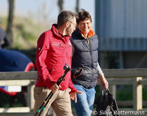 Seasoned para trainers Bernhard Fliegl (German para coach) and Dorte Christensen (Hanne Brenner’s private coach).