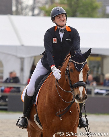 Demi Uijtewaal couldn’t believe the ride she had on the routined former small tour horse Winando RFS.
