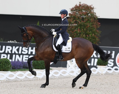 Helen Langehanenberg on the Holsteiner mare Annabelle (by Conteur x Linaro)