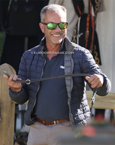 Strong presence from down under at the Aachen Dressage Days. David Caunter is all smiles