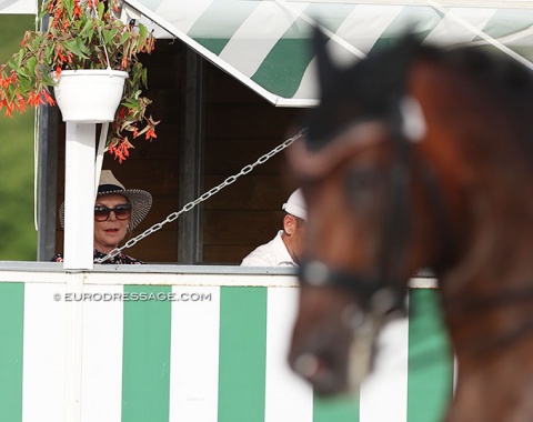 French Marietta Almasy judging the Grand Prix