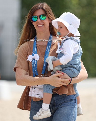 Rodrigo Torres' wife Maria Pais do Amaral with their daughter