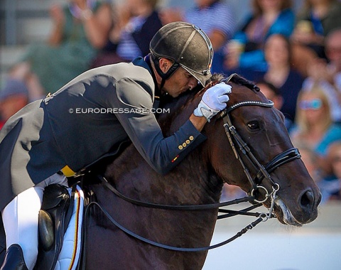 Six years after riding his last Aachen with PRE stallion Grandioso, Jose Daniel Martin Dockx is back with another PRE: Malagueno LXXXIII