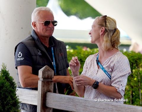 The present and past for Denmark: "consistent expert coach" Wolfram Wittig and former team trainer Nathalie zu Sayn-Wittgenstein