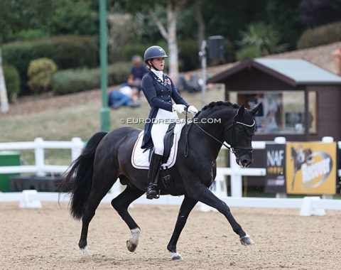 Belgian Maite Colling now riding for Luxembourg on Rapallo C.L.