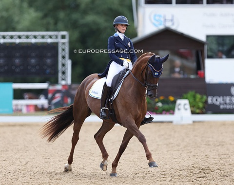 Sweden's Emma Kaberg and the Swedish bred Carla (by Skovens Rafael x Richfield)