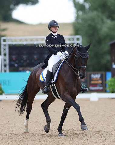 Ukraine's Sofiia Konstantynivska on the 10-year old gelding Aquafortis