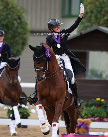 Sophia Obel Jorgensen and Brilliant in the lap of honour