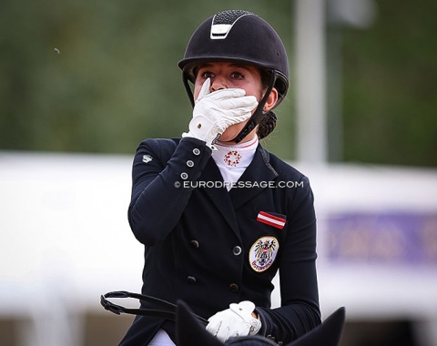 Felicita Simoncic can't believe her score