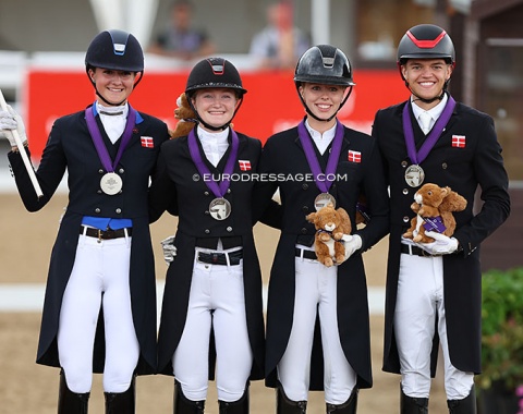 The silver medal winning Danish team