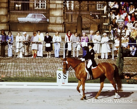 While the Canadians had sent a ladies’ team two years earlier to the Olympic Games in Munich, their top rider Christilot Hanson-Boylen was their only representative in Copenhagen. She rode again the former Schultheis ride Armagnac. The massive Hanoverian qualified again for the individual ride-off.