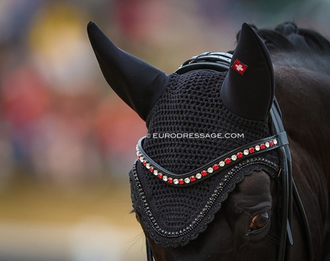 Love this small detail of the Swiss flag on the fly cap