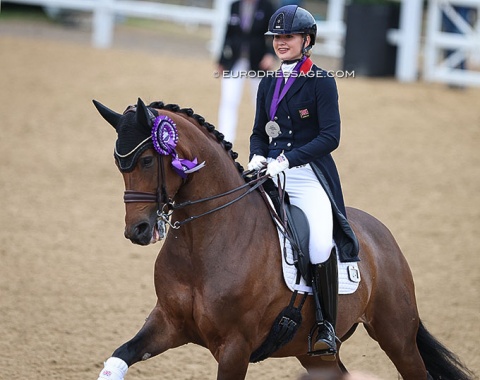 Annabella Pidgley in her lap of honour