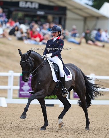 Sophie Wallace on Laura Tomlinson's former international Grand Prix horse Rosalie B (by Rubin Royal x Newcastle). The mare is bred by Klaus Balkenhol