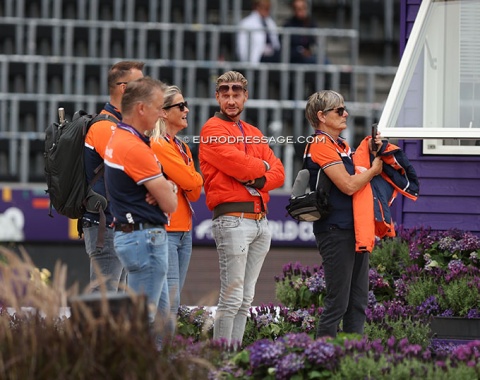 Edward Gal is on a sabbatical from competitions but is in Herning to coach Marieke van der Putten (and Emmelie Scholtens)