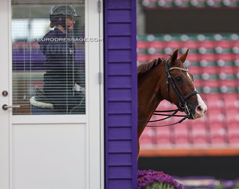 Melissa Galloway and Windermere J'Obei seen through the judges' box.