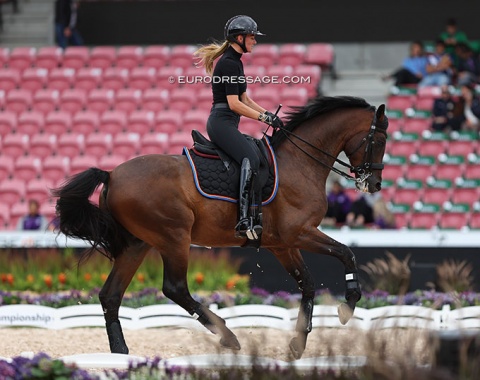 French based Moldovan rider Alisa Glinka on Aachen