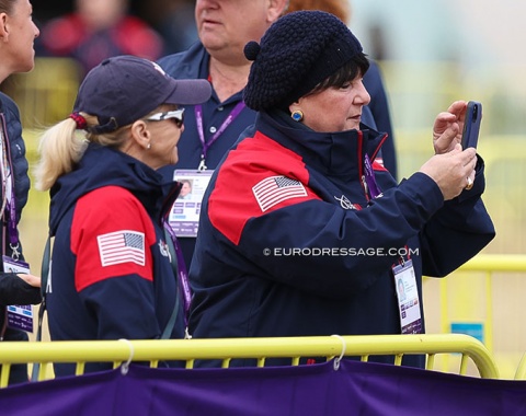 Former U.S. team trainer Debbie McDonald and sponsor/owner Betsy Juliano