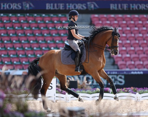 Norway's Merethe Klaesson on Sandbaek's Rio El. From juniors to the senior World Championship