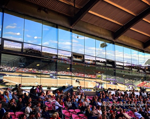 Dressage reflected in the MCH soccer stadium