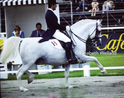 Stojan Moderc and Allegra XXII from the Yugoslavian team which two years later also competed in the Olympic Games; the only team from Slovenia to do so until our days.