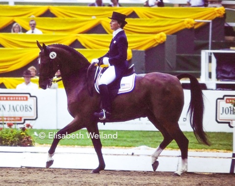 Just like four years earlier in Lausanne, the US team could not contest with the best teams and placing last of 9 teams. Here Kay Meredith with the Swedish bred gelding Encore who were 2nd best of their team.