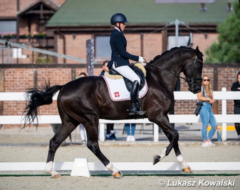 Children rider Hanna Moczkowska on First William P