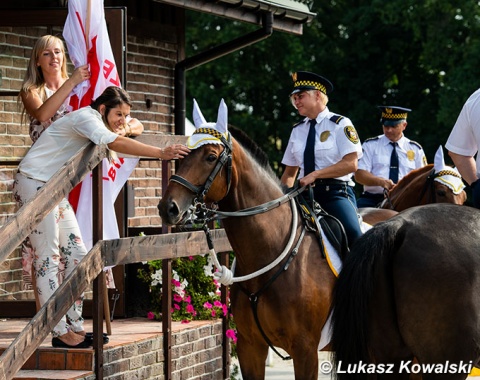 The mounted police pays a visit