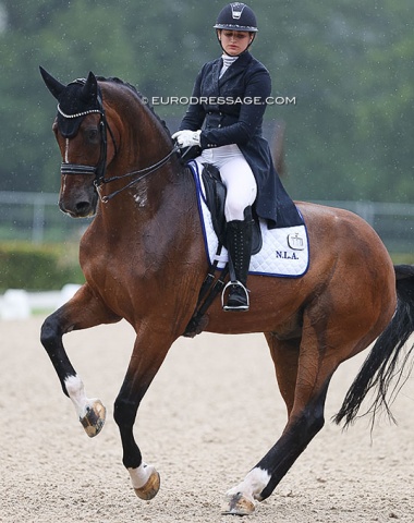 Her first CDI riding for Israel, Austrian born Nicola Ahorner on Foco Loco W (by Sierappel)