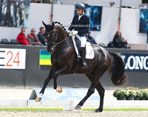 German based Spaniard Manuel Dominguez Bernal on Galleria's Summerville, a very tall Oldenburg by Sezuan x Diamond Hit