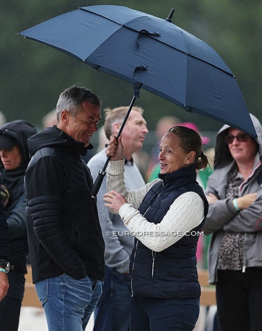 Ulf Möller and Isabell Werth. The German Olympian was in Ermelo to coach German based Polish rider Pawel Dabrowski