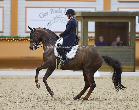 Finnish Emma Kanerva and the 10-year old Hanoverian mare Feldrose (by Feuerspiel x Latimer)
