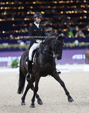 Belgian Olympic team rider Domien Michiels on Intermezzo van het Meerdaalhof