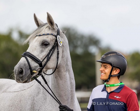 Danish young rider Alexander Yde Helgstrand and Belantis