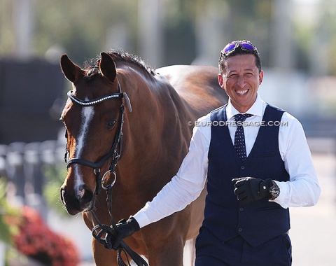 Ecuadorean Julio Mendoza could have been "best in show" with his three piece suit