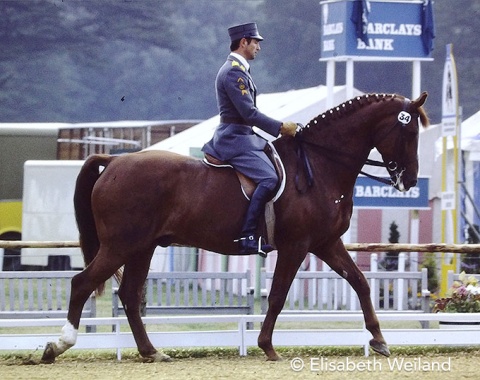 Ulrich Lehmann and Widin at the 1978 World Championships in Goodwood