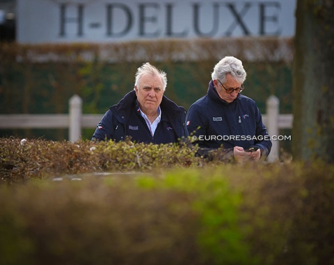 French senior team selectors Jean Morel and Laurent Gallice