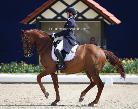 Finnish Emma Kanerva has been unable to show the same spectacular form with Mist of Titanium from the CDI Aachen. With Greek air (pictured) she was 10th