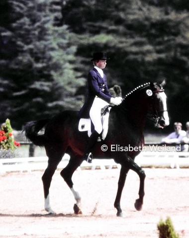 Gina Capellmann and her Dutch bred gelding Ampère were once again on the victorious German team.