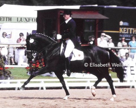 Herbert Krug and the elegant Hessian gelding Floriano who was later a British team horse with Annie MacDonald-Hall.