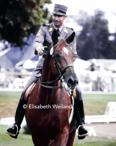 Another team medal for Ulrich Lehmann from the Swiss cavalry depot in Berne and Xanthos.