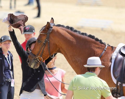 After their rides, the horses were all checked by the stewards