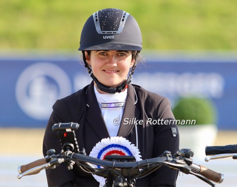 German Julia Porzelt during the Grade 2 prize-giving