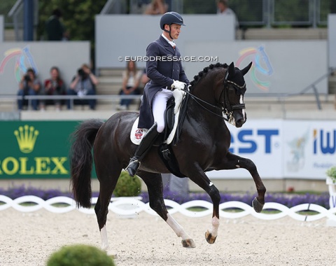 Matthias Rath on Thiago GS (by Totilas out of Ann-Kathrin Linsenhoff's GP mare Wahajama (by Warkant))